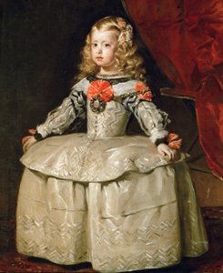 Porträt der Infantin Margarete Theresia in einem weißen Kleid von Diego Velázquez