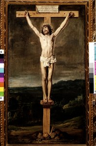 Kreuzigung (Öl auf Leinwand) von Diego Velázquez