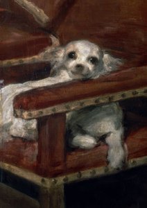 Infant Philipp Prosper (Ausschnitt: kleiner Hund)