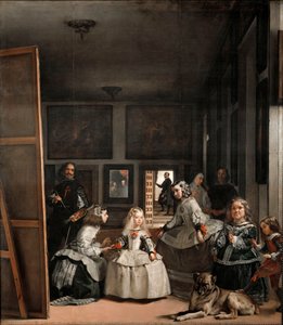 Las Meninas oder Die Familie von Philipp IV., ca. 1656 von Diego Velázquez