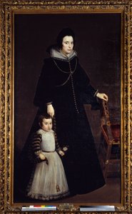 Porträt von Antonia de Ipenarrieta mit ihrem Sohn Luis