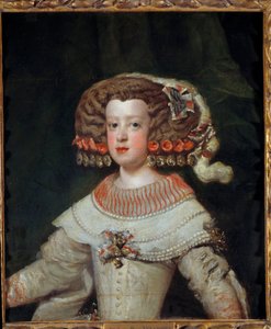 Porträt der Infantin Marie Therese (1638-1683), zukünftige Königin von Frankreich. Gemälde von Diego Velasquez (1599-1660) 17. Jahrhundert von Diego Velázquez