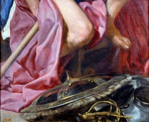 Der Kriegsgott Mars (Detail) von Diego Velázquez