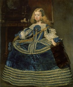 Infanta Margarita Teresa in einem blauen Kleid