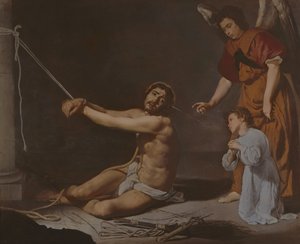 Christus nach der Geißelung, betrachtet von der christlichen Seele, ca. 1628-29