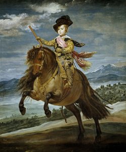 Reiterporträt von Prinz Balthasar Karl, ca. 1635 von Diego Velázquez