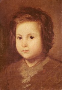 Kopf eines Kindes, 1650 von Diego Velázquez