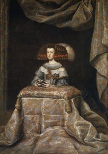 Porträt von Mariana von Österreich, betend, ca. 1655 von Diego Velázquez