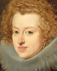Die Infantin Maria von Österreich, Königin von Ungarn (Detail) von Diego Velázquez