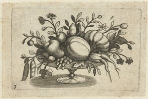 Früchte auf einer Schale von Dietrich Krüger (attributed to)