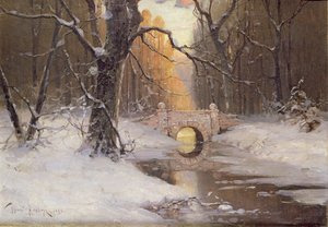 Bewaldete Flusslandschaft von Dimitri Kleburg