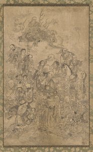 Eine Gruppe von Luohan von Ding Yunpeng