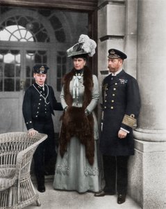 Unser Seemannskönig, seine Gemahlin und der Seemannserbe des Throns, 1910