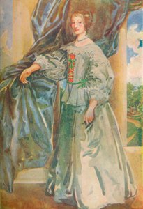Eine Frau aus der Zeit von Charles I, 1907 von Dion Clayton Calthrop