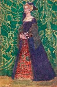Eine Frau aus der Zeit Heinrichs VIII., 1907 von Dion Clayton Calthrop