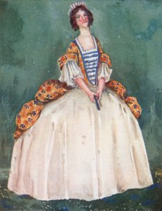 Eine Frau aus der Zeit von Königin Anne 1702-1714 von Dion Clayton Calthrop