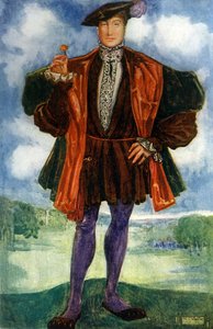 Männerkostüm zur Zeit von Heinrich VIII (1509-1547) von Dion Clayton Calthrop