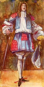 Männerkostüm zur Zeit von Charles II (1660-1685)