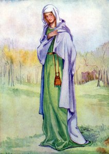 Frauenkostüm zur Zeit von Heinrich III