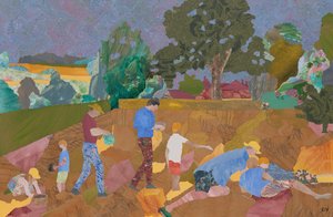 Gelbe Klappertopf-Ernte von Dione Verulam