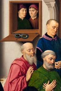 Pfarrkirche (Parochiekerk Sint-Pieter). Abendmahl. Dirk Bouts. 1464-1468. (Detail) von Dirck Bouts
