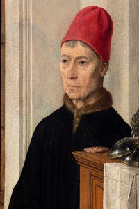 Pfarrkirche (Parochiekerk Sint-Pieter). Das letzte Abendmahl. Dirk Bouts. 1464-1468. Detail. Zentrales Panel.