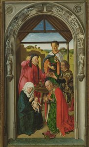 Die Anbetung der Könige, ca. 1445 (Detail)
