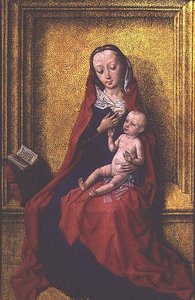 Die Jungfrau und das Kind in einer Steinnische, ca. 1465-75 von Dirck Bouts