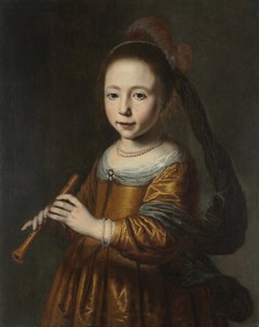 Porträt von Elizabeth Spiegel, 1639 von Dirck Dircksz. Santvoort