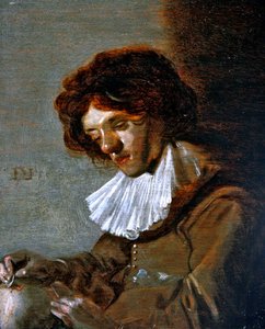 Studie eines jungen Mannes beim Trepanieren von Dirck Hals