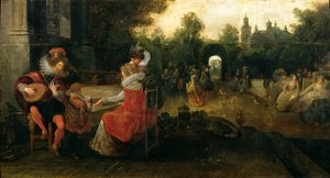 Königin Elizabeth I. und der Earl of Leicester in Kenilworth