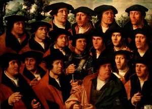 Gruppenporträt der Schützengilde von Amsterdam von Dirck Jakobsz
