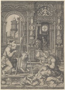 Der heilige Lukas malt die Jungfrau, 1526