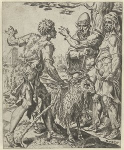Chira auf der Suche nach der Prostituierten von Dirck Volckertsz. Coornhert (attributed to)