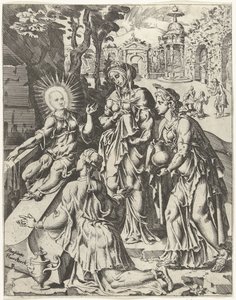 Heilige Frauen am Grab von Dirck Volckertsz. Coornhert (attributed to)