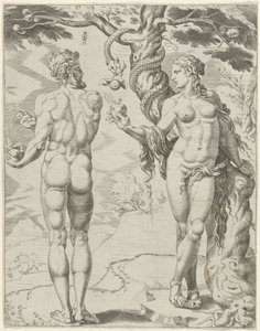 Adam und Eva von Dirck Volckertsz. Coornhert