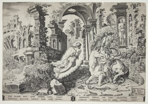Bileam und der Engel von Dirck Volckertsz. Coornhert