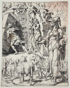 Jakob rollt den Stein vom Brunnenmund