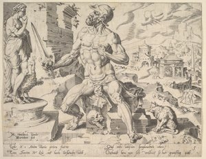 Simeon, aus der Serie Die zwölf Patriarchen, 1550 von Dirck Volkertsen Coornhert