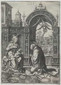 Die Vision des Heiligen Bernhard von Dirk Jacobsz Vellert