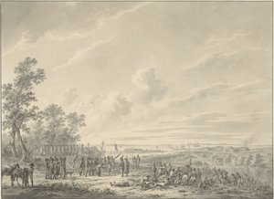 Die Schelde verstärkt durch die französischen Truppen von Dirk Langendijk