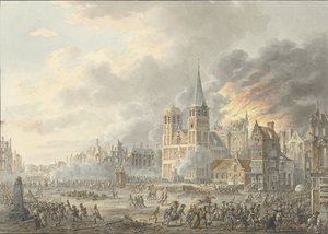 Die Einnahme einer Stadt durch französische Truppen von Dirk Langendijk