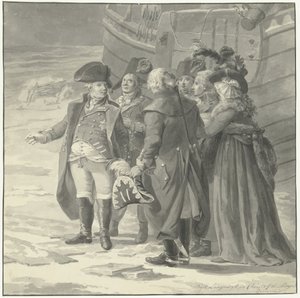 Die Abreise von Wilhelm V. nach England, 18. Januar 1795