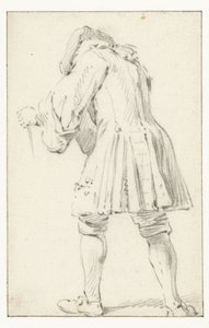 Stehender Soldat, von hinten gesehen