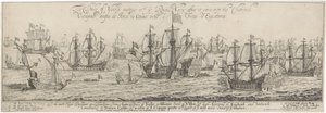 Herzog von York begrüßt die Königliche Marine im Kanal
