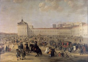 Palastplatz Terreiro do Paço von Lissabon, 1650