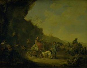 Rast während der Jagd