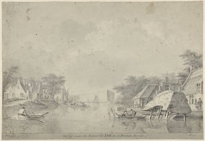 Ansicht des Flusses Lek in Utrecht von Dirk Verrijk