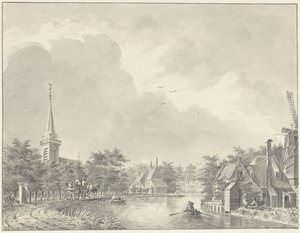 Das Dorf Harmelen an der Leidse Vaart außerhalb von Utrecht von Dirk Verrijk