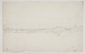 Aussicht auf Rom mit der Kathedrale rechts von Ditlev Blunck